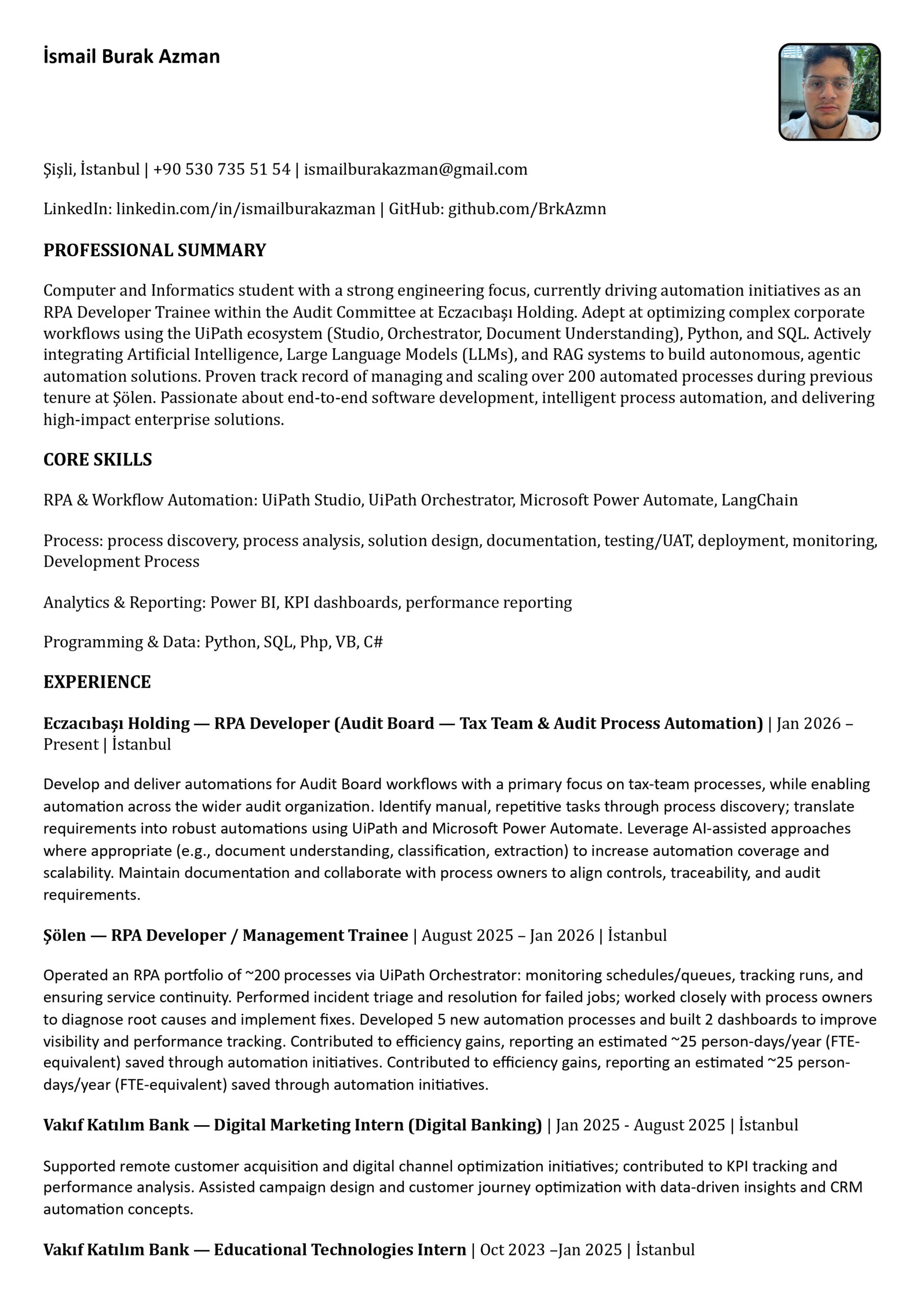 Ismail Burak Azman CV 2026 page 0001 scaled
